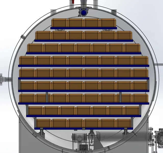 Substrate Rack Slanted Food Processing Machinery - Retort Packaging Equipment Food ...